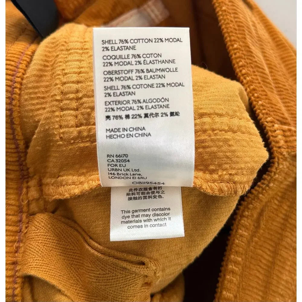 Anthropologie Pilcro High Rise Bootcut Corduroy Pants Cedar Mustard Yellow 25 - Picture 11 of 14